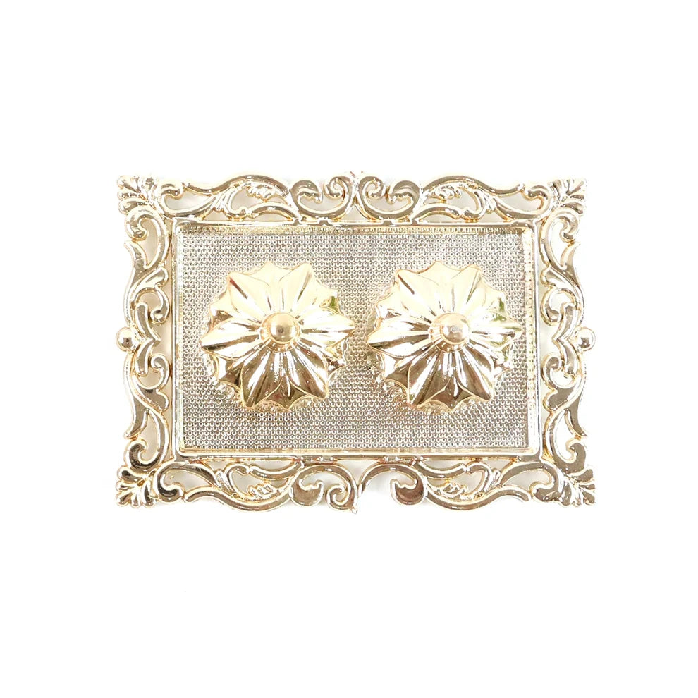 Ornate Rectangular Pooja Thali Tray - (1 Pc)