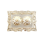 Ornate Rectangular Pooja Thali Tray - (1 Pc)