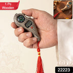 Wooden Digital Tasbih Counter Handheld Lcd Mantra Jaap Counter With Compass (1 Pc) Component - Vedic Jaap & Meditation Duo