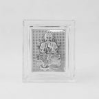 Embossed Silver-plated Lord Ganesha Photo Frame  (1 Pc)