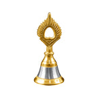 Brass And Steel Temple Ghanti (Pooja Bell)  Decorative Spiritual Accessory