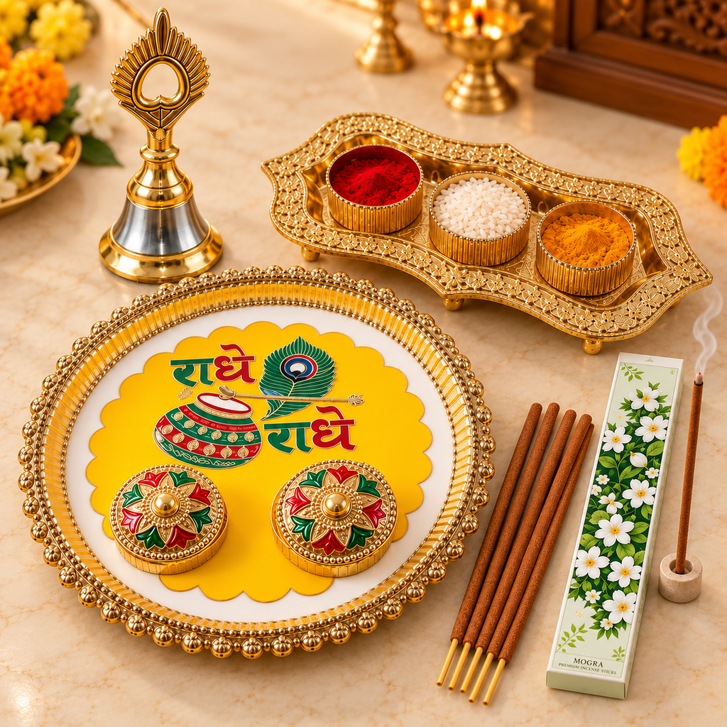 Tilak & Aarti Essentials Set – 4 Piece