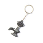 Premium Metal Shiva Lingam With Naag Religious Keychain (1 Pc)