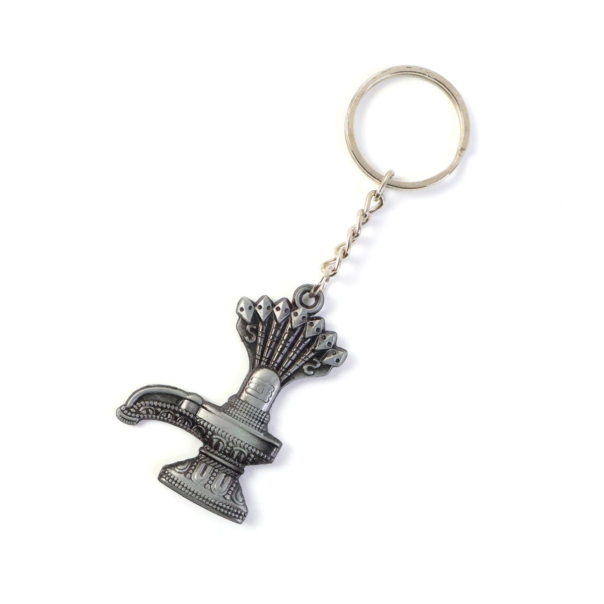 Premium Metal Shiva Lingam With Naag Religious Keychain (1 Pc) Detail - Mahadev Bhakti & Dhyan Set