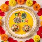 Traditional Kumkum Pooja Thali Set For Puja Rituals And Festivals (1 Pc)