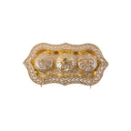 Triveni Kankavati Kumkum Holder With 3 Compartments For Puja And Tilak (1 Pc)