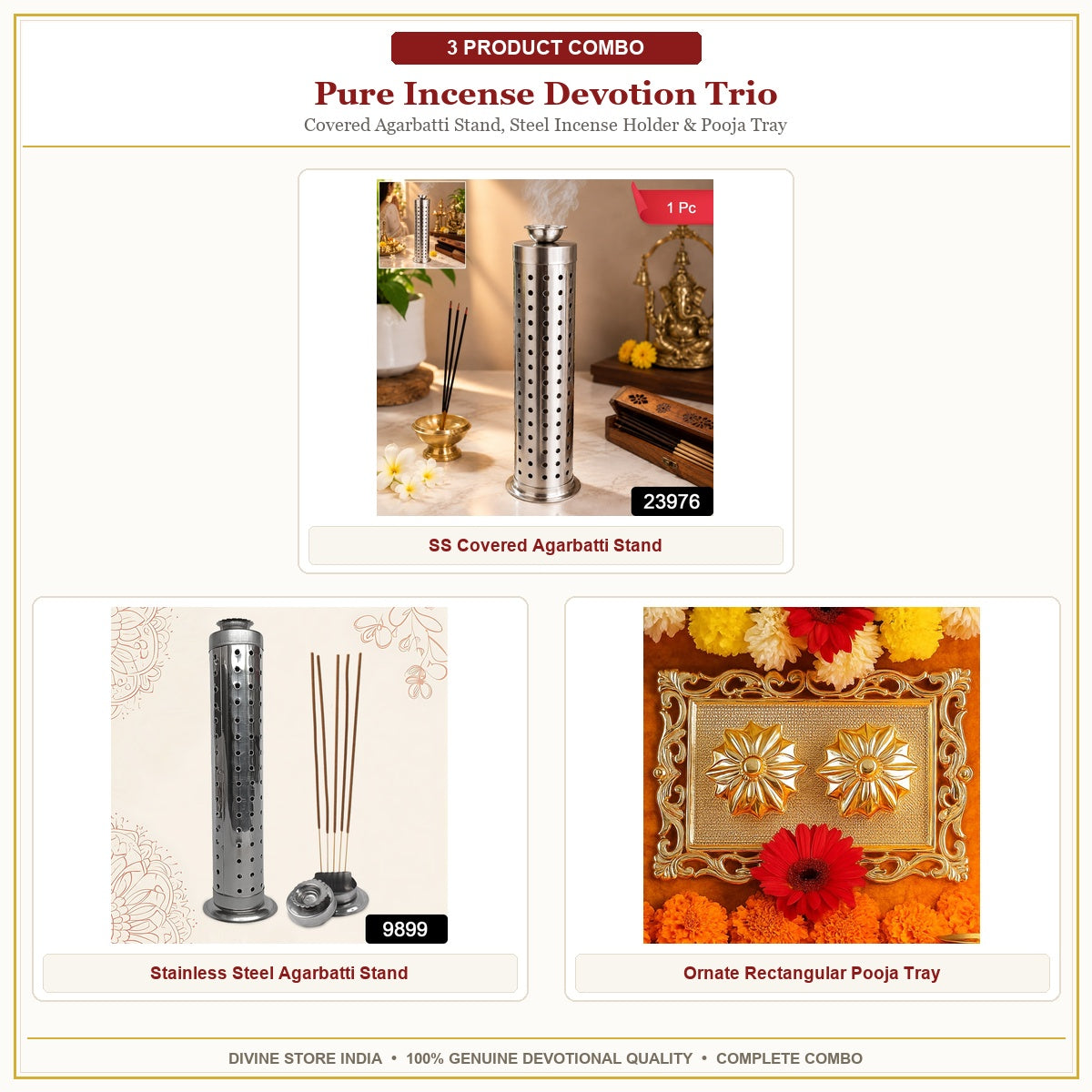 Pure Incense Devotion Trio Hero Collage