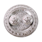 Round Shape Special Puja Thali Kumkum Thali Holder (1 Pc  Small)