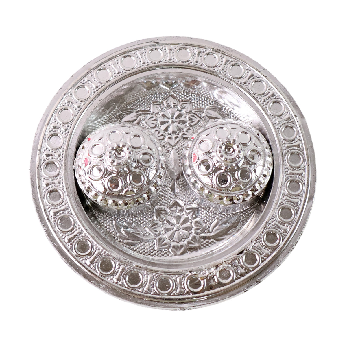 Round Shape Special Puja Thali Kumkum Thali Holder (1 Pc  Small)