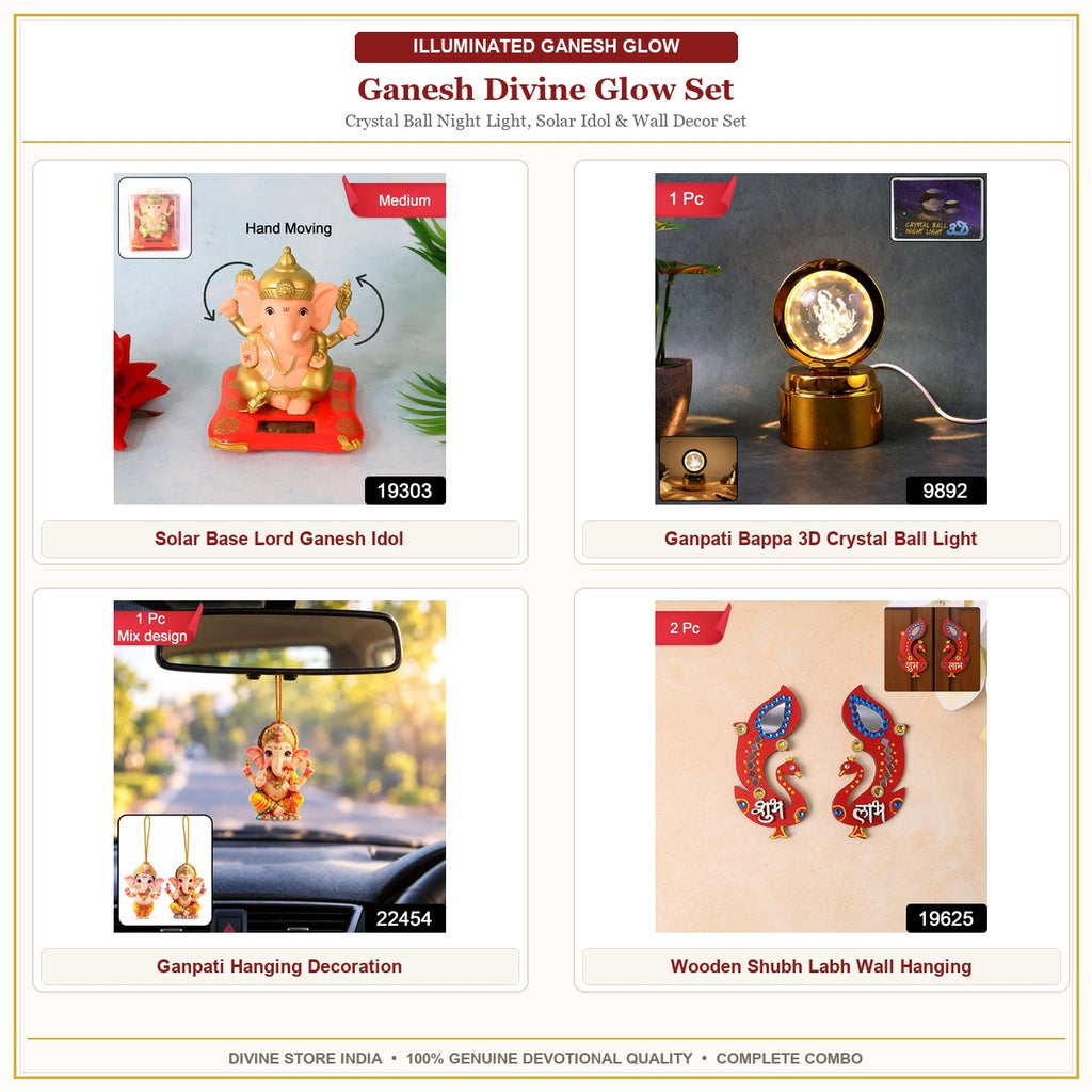 Ganesh Divine Glow Set – 4 Piece Hero Collage
