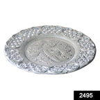 Silver-Plated Swastik Pooja Thali Set – Glossy Puja Thali Component - Swastik Puja Thali & Kankavati Set