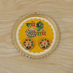 Traditional Kumkum Pooja Thali Set For Puja Rituals And Festivals (1 Pc)
