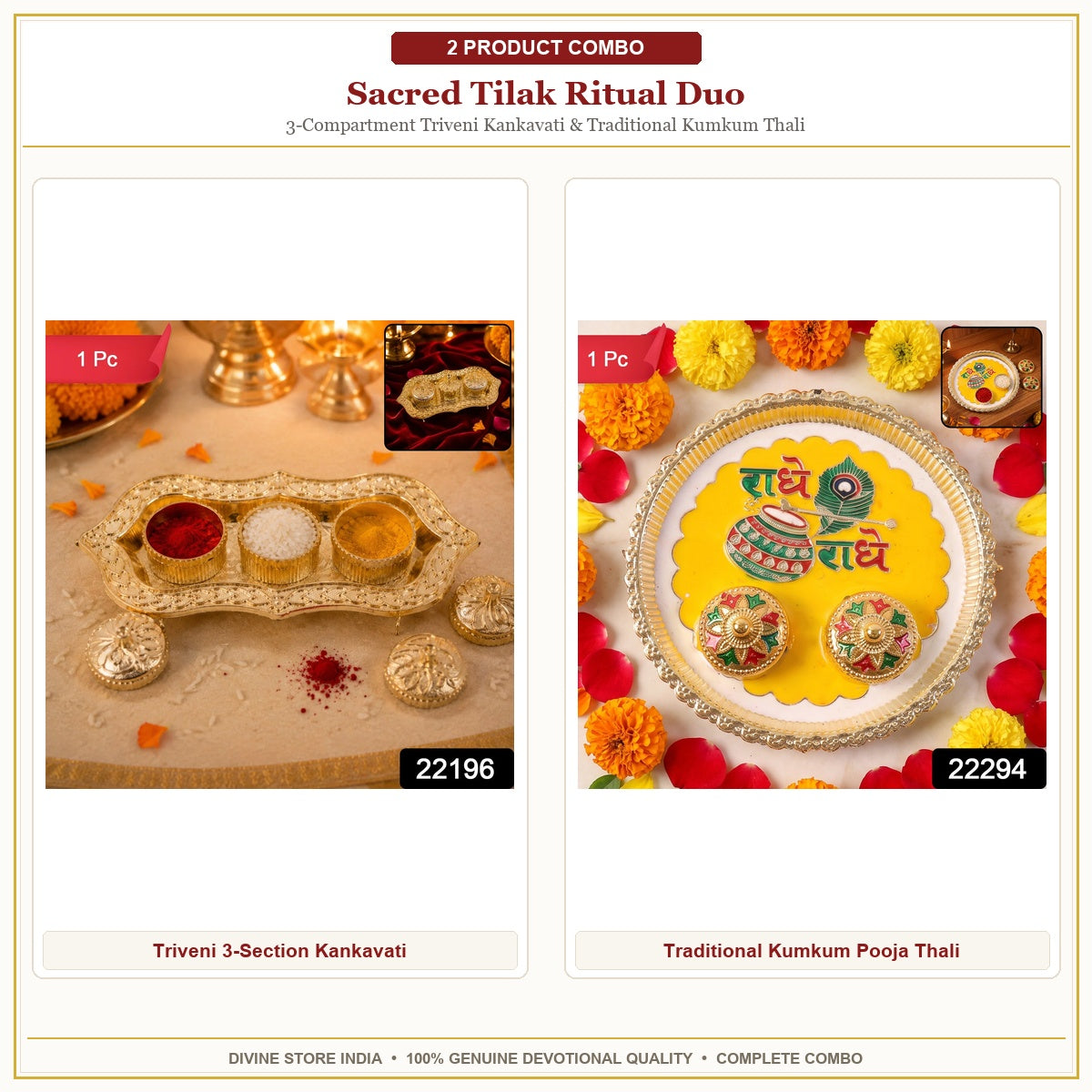 Sacred Tilak Ritual Duo Hero Collage