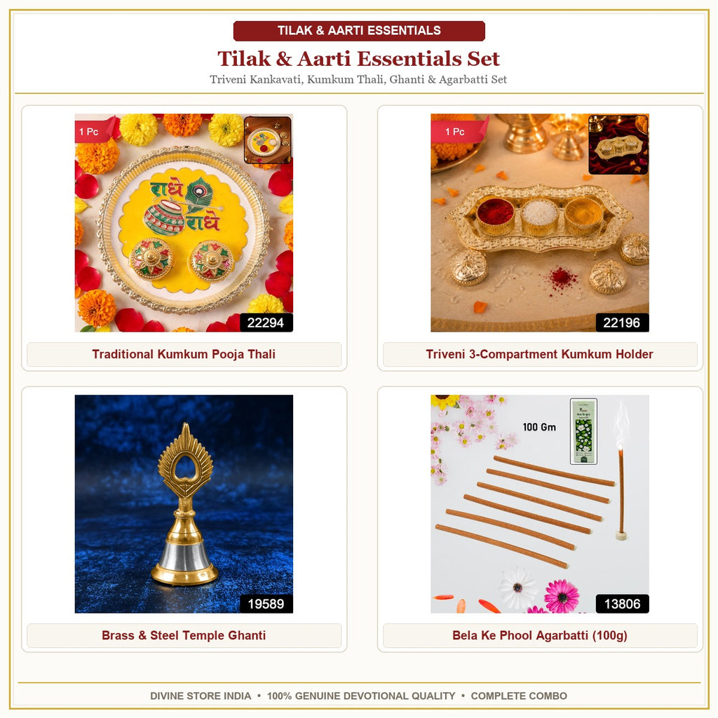 Tilak & Aarti Essentials Set – 4 Piece Hero Collage