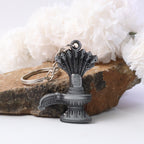 Premium Metal Shiva Lingam With Naag Religious Keychain (1 Pc)